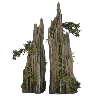 奇山礁石免抠png透明素材