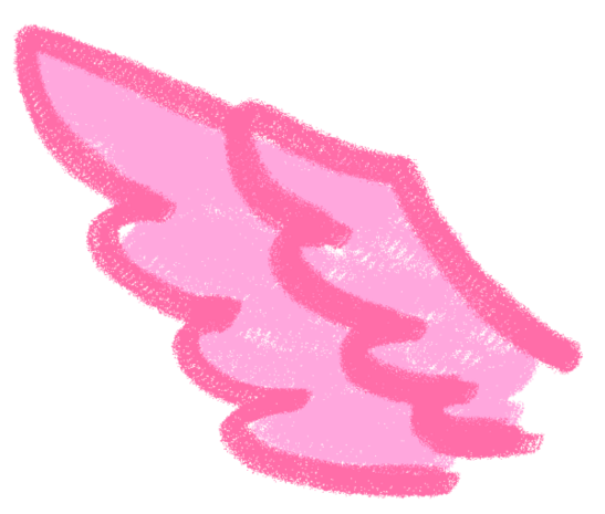 可爱的翅膀卡通装饰