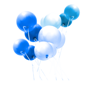 蓝色装饰气球