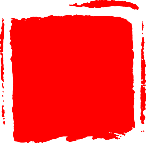 中国传统红色空白古老印章