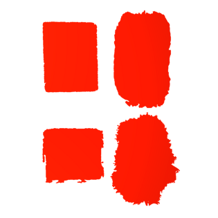 中国传统红色空白古老印章