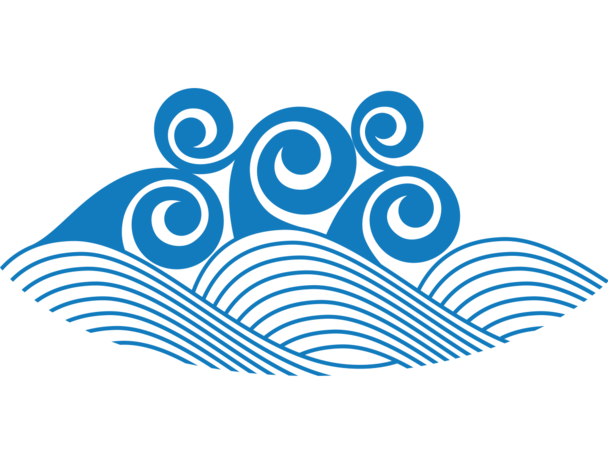 卡通海浪浪花png元素