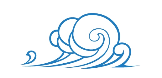 卡通海浪浪花png元素