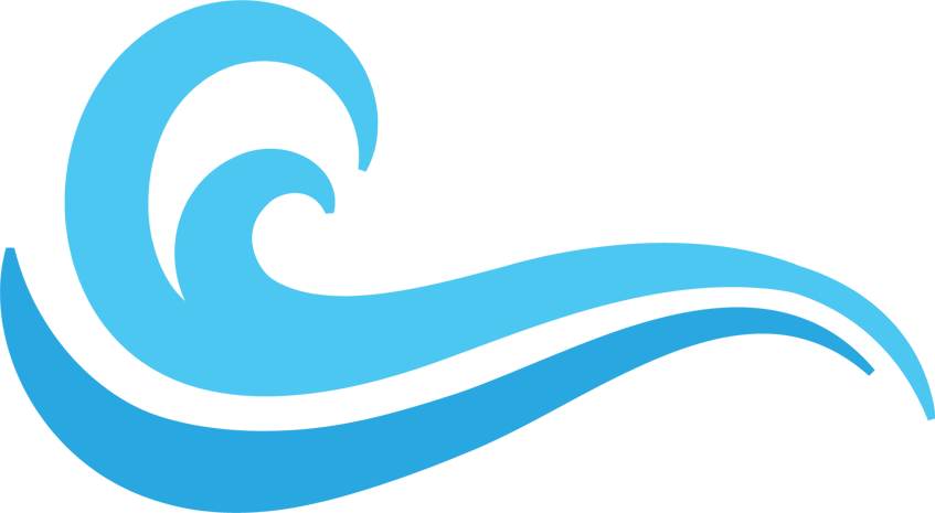 卡通海浪浪花png元素