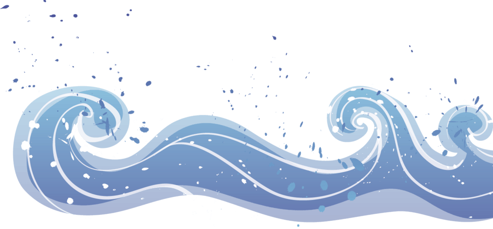 卡通海浪浪花png元素pngpsd2000*2000水波底纹pngpsd2000*2000水纹