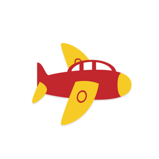 卡通飞机png元素