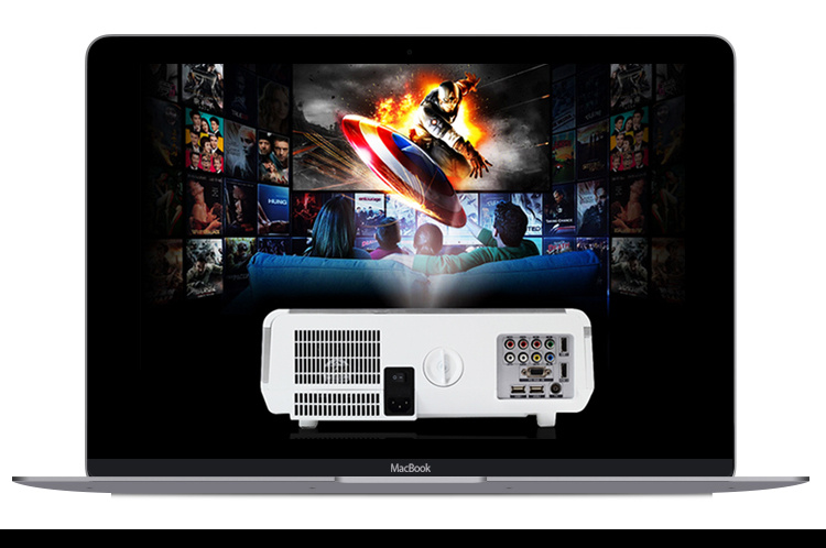 淘宝天猫时尚简约投影仪详情页psd模板