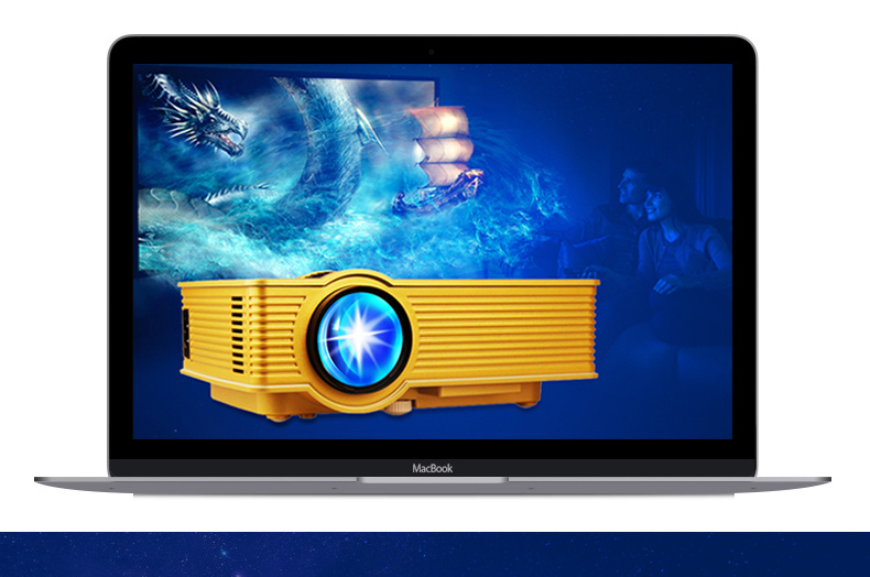 天猫淘宝迷你高清投影仪详情页psd模板