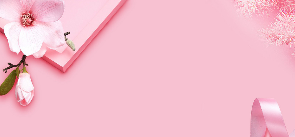 粉红色情人节简约珠宝饰品戒指海报背景