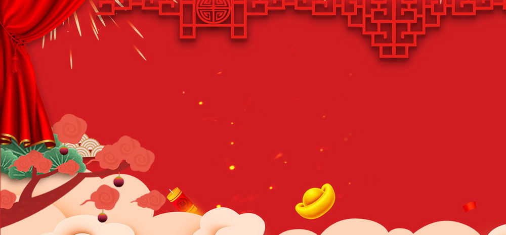 春节服装海报模板