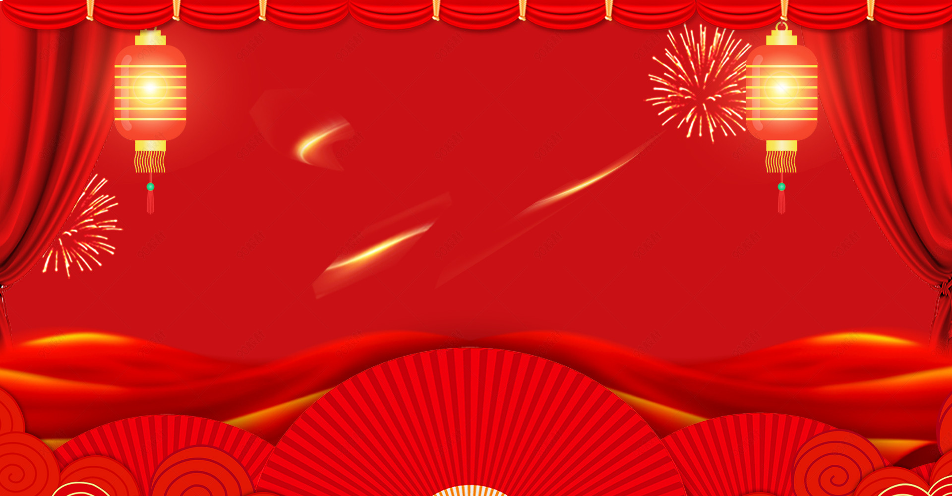 红色喜庆元宵节中国风食品茶叶海报背景图