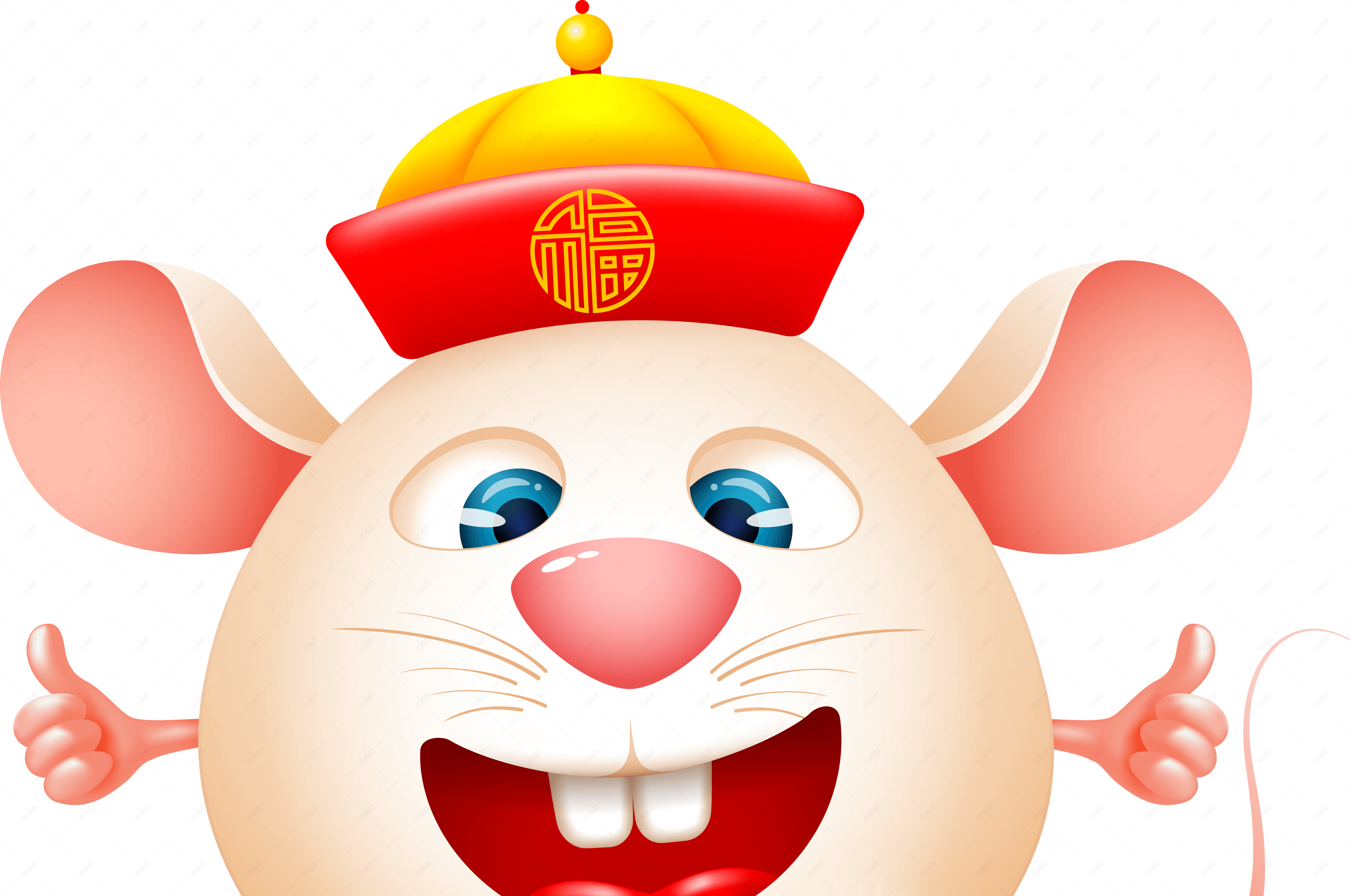 新年新春鼠年可爱吉祥小老鼠