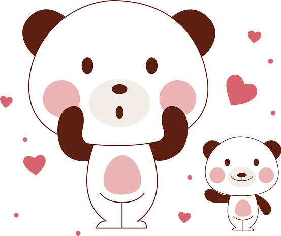*2000小熊萌萌的可爱手绘矢量卡通形象pngpsd2000*2000手绘卡通可爱小