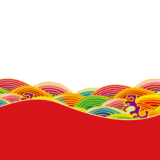 红色海浪图片大全