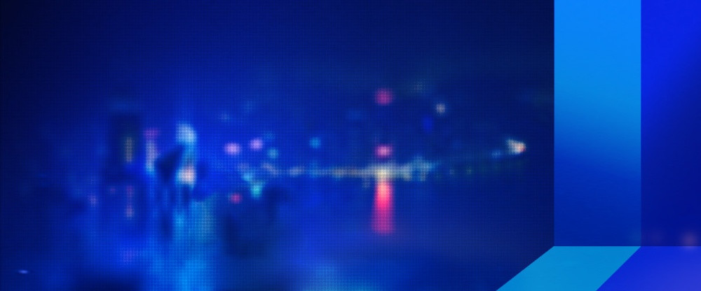 深夜星空蓝红色彩条创意家电电商促销海报背景