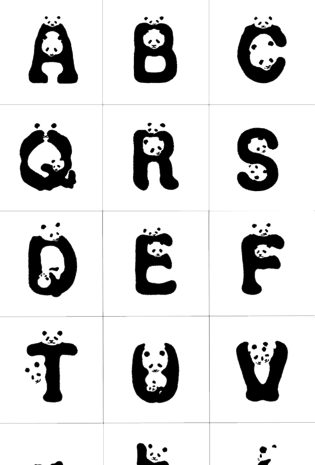 创意英文字体字母图片大全