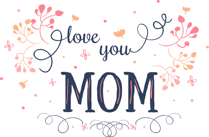 love you mom艺术字