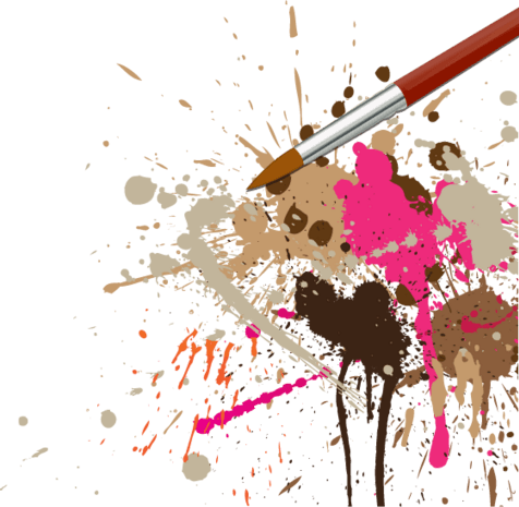 颜料画笔图片大全