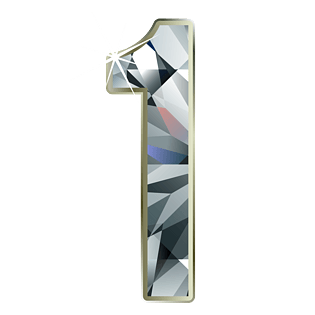 钻石阿拉伯数字1