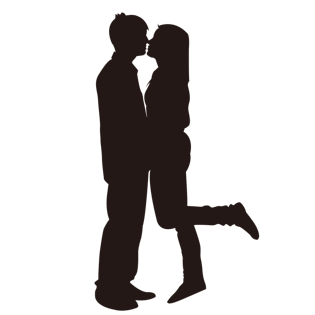 情侣剪影图片大全