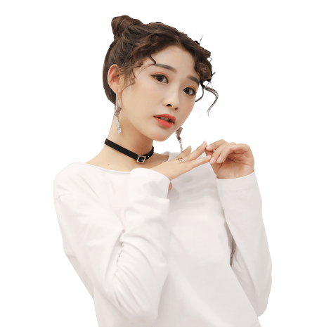 pngpsd2000*2000扎丸子头做鬼脸的可爱少女pngpsd2000*2000日式美食