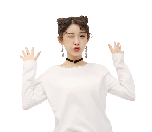 丸子头年轻少女pngpsd2000*2000中华传统美食小丸子卡通插画pngpsd