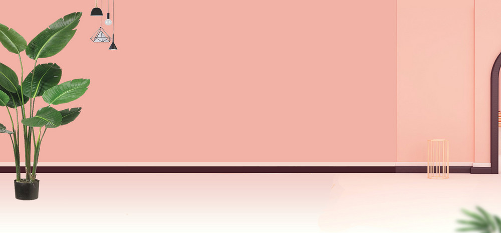 藕粉色家具用品海报背景