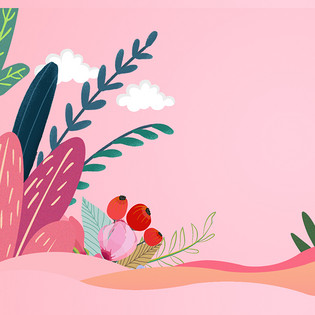 手绘护肤品背景