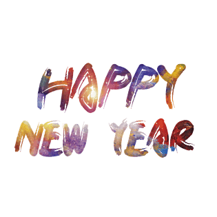 happy new year艺术字体