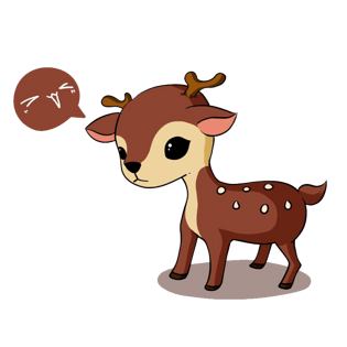 卡通麋鹿pngpsd2000*2000情侣小麋鹿手绘插画小箭头小标签圣诞麋鹿