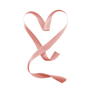 爱心彩带