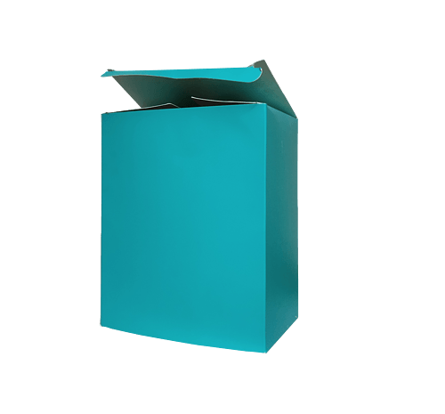 纸盒蓝色盒子包装盒png免扣饼干盒