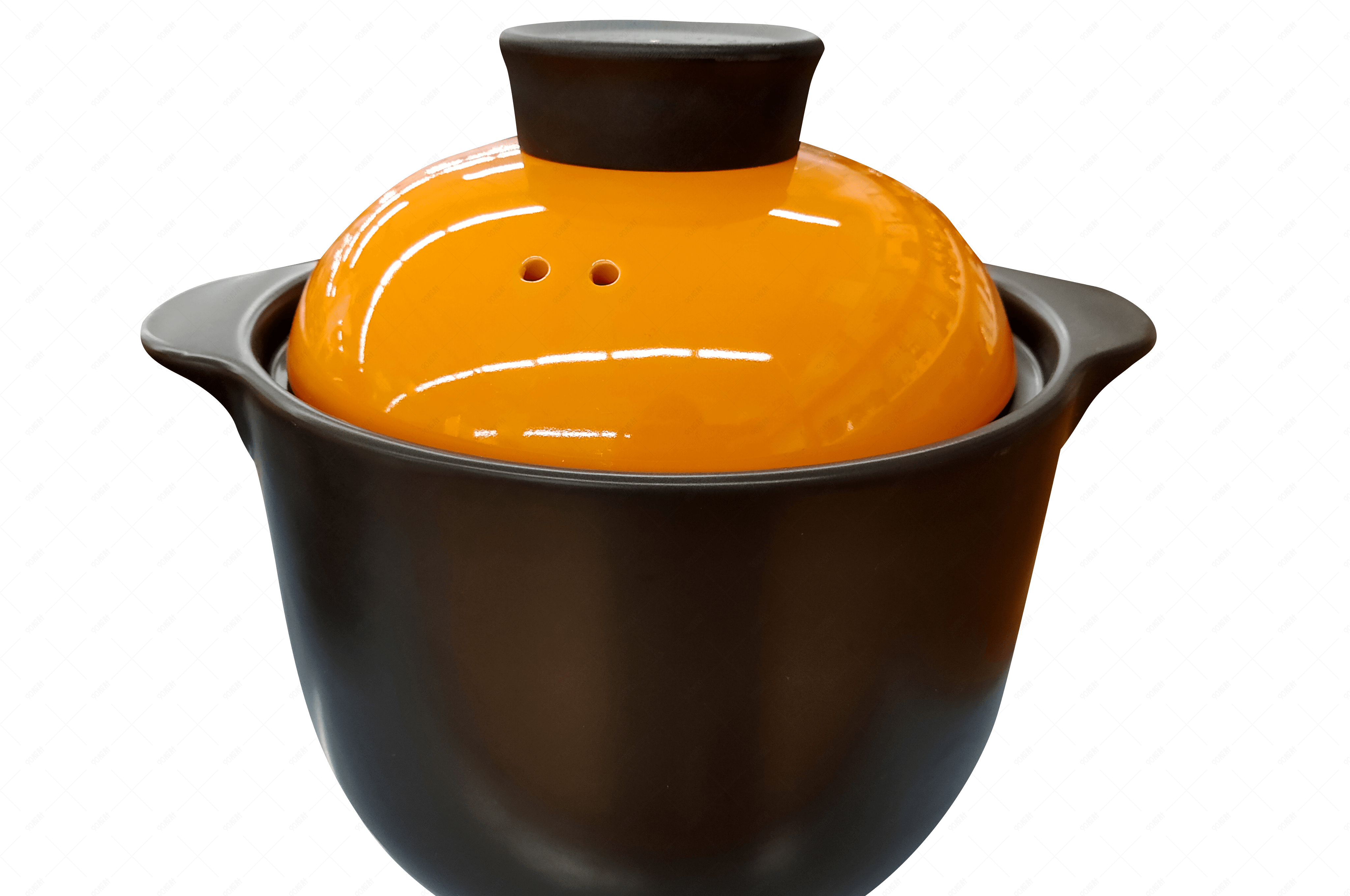 陶瓷砂锅橙色砂锅厨房厨具煲汤厨具