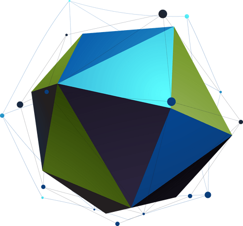 科技感立体时尚几何多边形