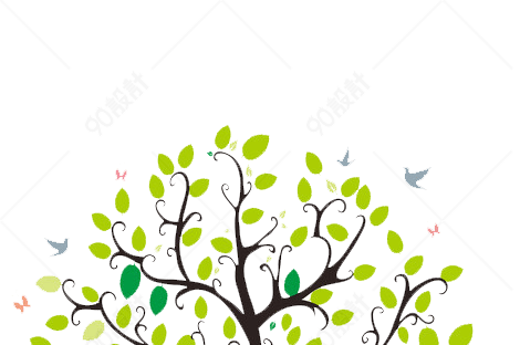 卡通许愿树素材