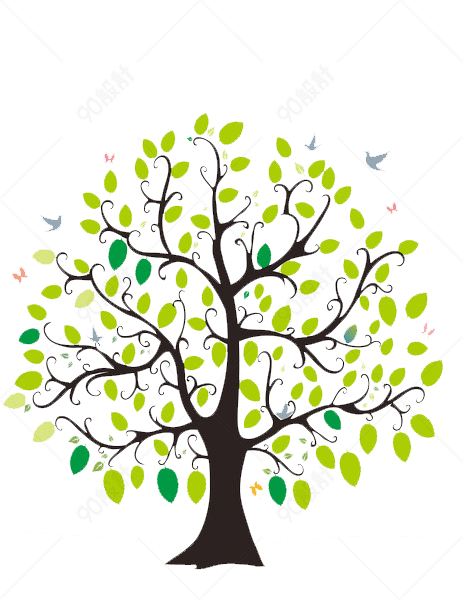 卡通许愿树素材