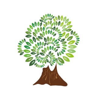 手绘许愿树素材