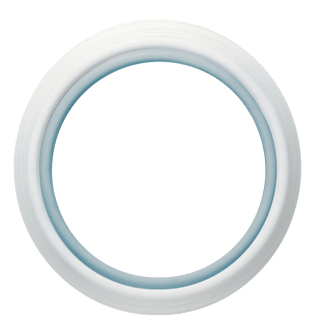 圆形白色简约相框