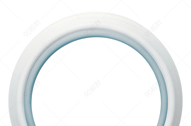 圆形白色简约相框