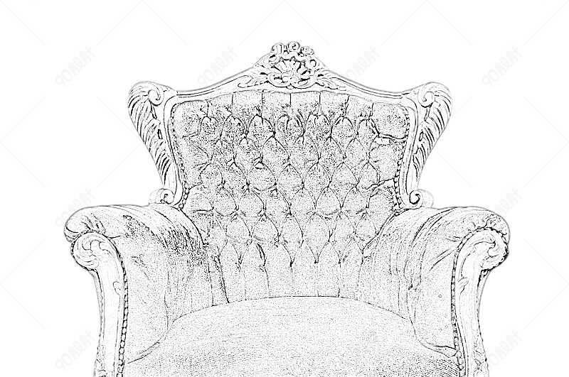 欧式沙发简笔画