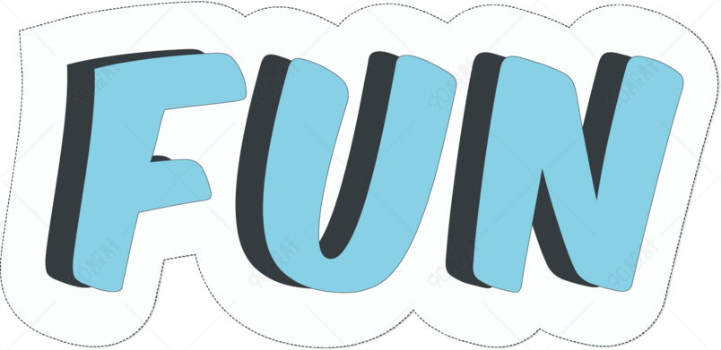 fun艺术字矢量图