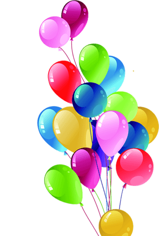 卡通彩色气球