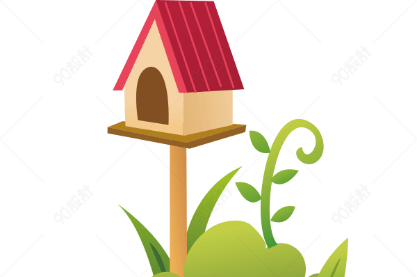 卡通鸟屋