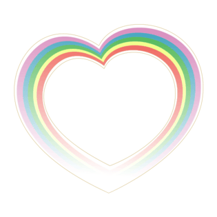 彩虹爱心图片大全