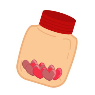 许愿瓶里的爱心pngpsd2000*2000卡通情侣pngpsd2000*2000卡通爱心气球