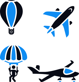 飞机跳伞pngpsd2000*2000卡通交通工具彩色图标飞机pngpsd2000*2000