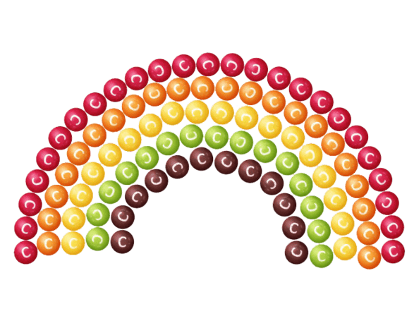 巧克力糖果彩虹