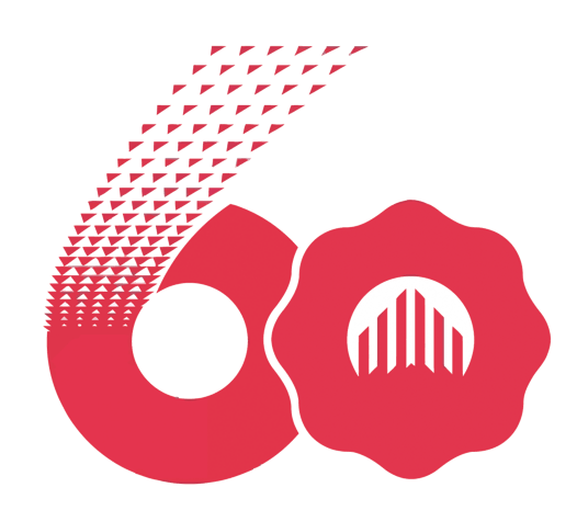 矢量粉色60数字