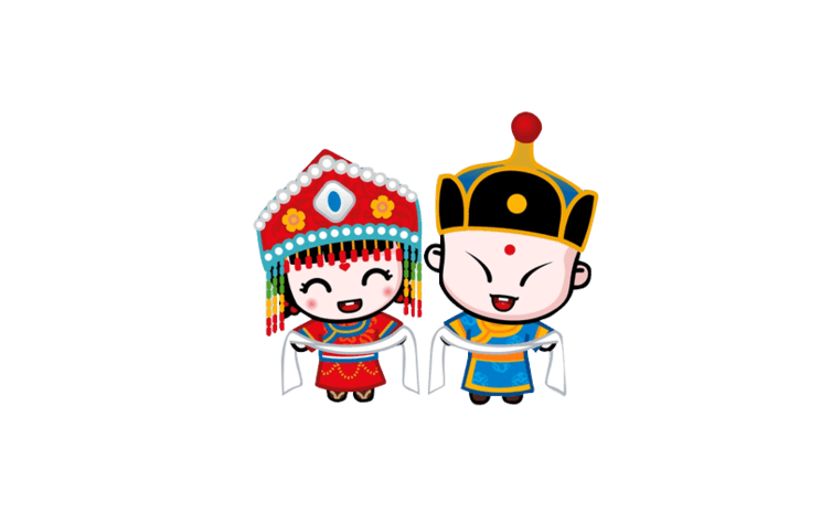 蒙古房子pngpsd2000*2000民族团结友好和谐美好的卡通免抠素材pngpsd