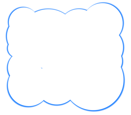 蓝色描边产品标签